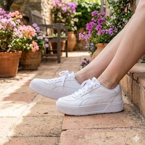 Brand: Puma​Style: Carina Street Platform​Color: Puma White / Silver​5.5 US (